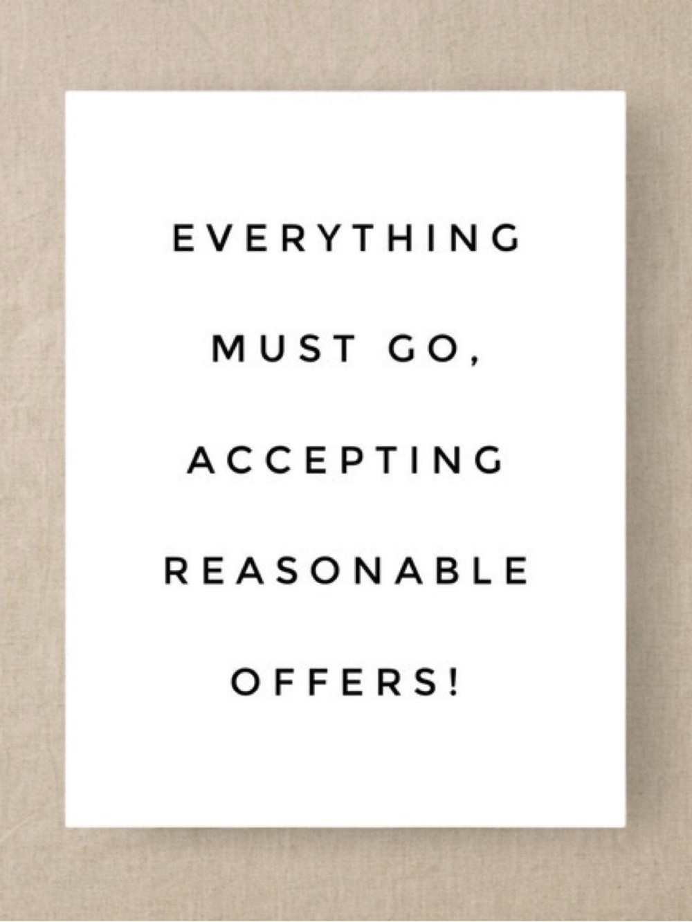 Closet Clean Out- EVERYTHING MUST GO!